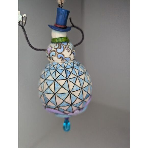 NWT Jim Shore 2008 Heartwood Creek Snowman 5" Hanging Holiday Ornament - Picture 7 of 9